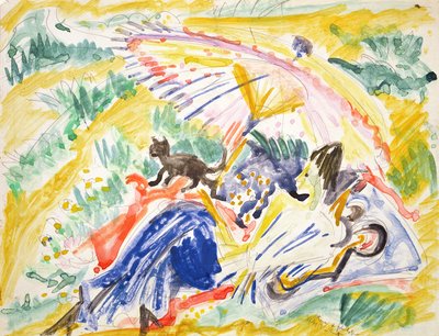 Sunbathing, 1919 by Ernst Ludwig Kirchner